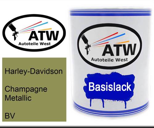 Harley-Davidson, Champagne Metallic, BV: 1L Lackdose, von ATW Autoteile West.